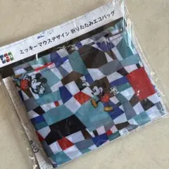 ミッキーマウス デザイン 折りたたみ エコバッグ 未開封 新品 ノベルティー