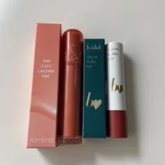 b idol リップ　　ロムアンドラスティングティントリップ　2点