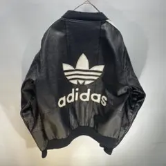 レア　ヴィンテージ　アディダス　レザー　トラックジャケット