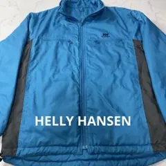 HELLY HANSEN 青 ナイロンジャケット リバーシブル 中綿ジャケット