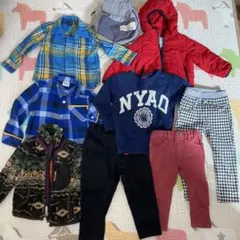 男の子　冬服　まとめ売り　90、100cm ジャケット×2など、リュックおまけ