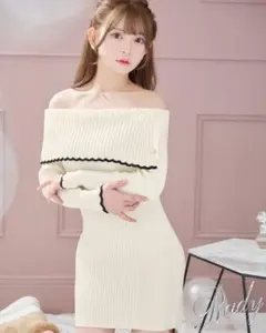 Rady オフショルダーニットワンピース PR0045C