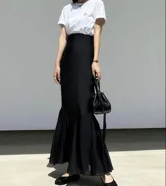 louere シアーマーメイドスカート　ブラック　Mのサムネイル