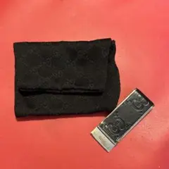 GUCCI グッチ レザー マネークリップのサムネイル