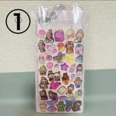 ① ラブブ　ボンボンドロップシール　LABUBU 立体　3D　新品　ぷくぷく