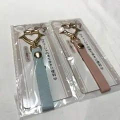 【大人気】品薄商品　セリア　カチューシャストラップ　ハート　ピンク　水色