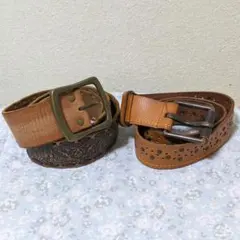 レザーベルト　２本セット