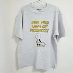 新品 UNIQLO ユニクロ ピーナッツ UT 半袖Tシャツ(L)ビッグロゴ