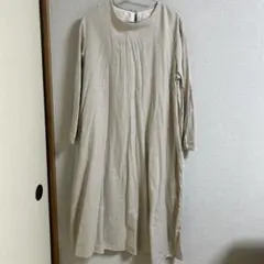 無印良品 オーガニックコットン ワンピース XL ベージュ　タグ付き