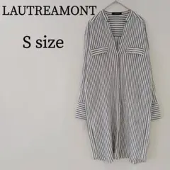 LAUTREAMONT ワンピース シャツワンピース ロング ストライプ Sのサムネイル