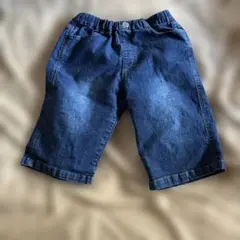 濃いデニム ハーフパンツ 150cm