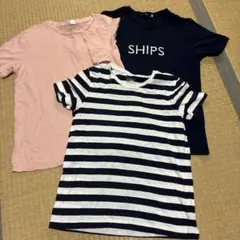 半袖Tシャツ まとめ売り160cm SHIPS SHEIN 無印 3枚セット
