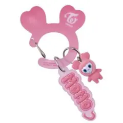 TWICE LOVELYS アクリルカラビナフロッキーマスコット　モモ　ガチャ