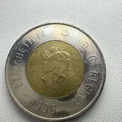 カナダ 2ドル硬貨 1996年 エリザベス2世 - メルカリ