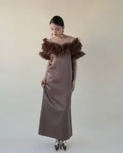 acka tulle vest satin one-piece 結婚式 ドレス - メルカリ