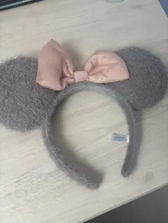 ディズニー ミッキー耳カチューシャ グレー