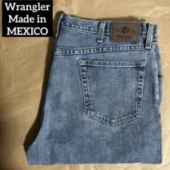 メキシコ製Wrangler97601VRバギーデニムパンツW38カウボーイカット