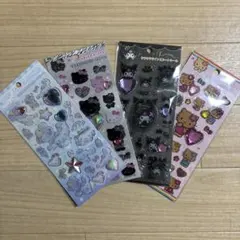 サンリオ　キラキララインストーンシール　4種セット