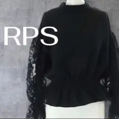 r.p.s レース袖 長袖ブラウス ブラックのサムネイル