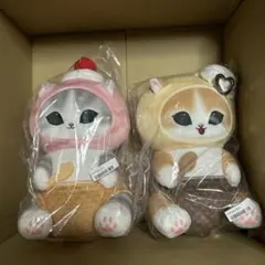 【圧縮なし】モフサンド　アイスにゃんBIGぬいぐるみ【2種セット】