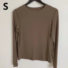 ジーユー トップス ブラウン　S