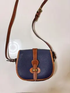 DOONEY&BOURKEレザーショルダーバッグ ネイビー