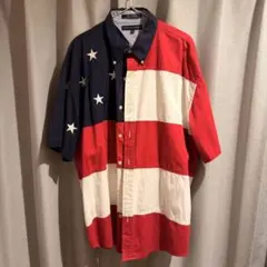 トミーヒルフィガー 星条旗 ビッグシルエット 半袖シャツ