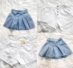y*o様 ZARA ホワイトデニムハーフパンツ GAP デニムフレアスカート