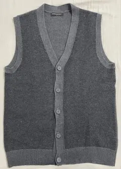 BANANA REPUBLIC バナナリパブリック、ニットベスト、グレー、M