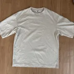 ユニクロ　エアリズムコットンオーバーサイズT ベージュ