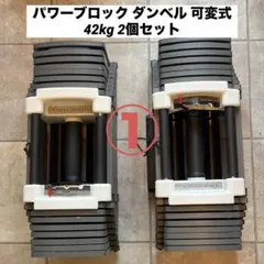 ② パワーブロック ダンベル 可変式 42kg 2個セット - メルカリ