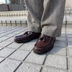 【極美品】ハルタ タッセルローファー 牛革 本革 ブラウン HARUTA