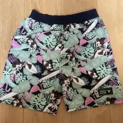 ミッキー　キッズ　男の子　120 ハーフパンツ　薄手　ウエストゴム　紐付き