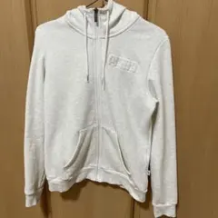 PUMA ホワイト フルジップパーカー Lサイズ