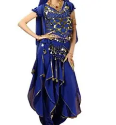 コスプレ　衣装 青 フリーサイズ