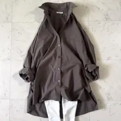 美品♪ドゥーズィエム EVERYDAY I LIKE. ワイドウォッシュシャツ