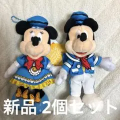 クワッキーダックシティ ぬいぐるみバッジ 2024 ミッキー ミニー セット