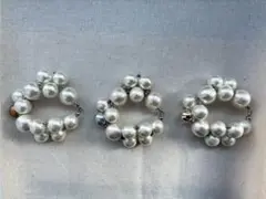 国産パーツ☆6.5グラム☆軽い☆ブローチ☆セレモニー☆コットンパール