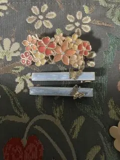 花・蝶　モチーフ ヘアクリップ　まとめ売り