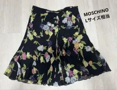 MOSCHINO モスキーノ花柄 フレアスカート　Lのサムネイル