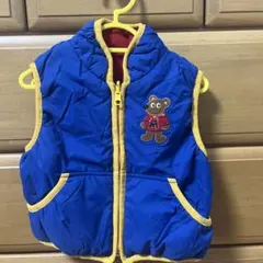 再度値下げしました！　ミキハウス　中綿ベスト　レトロ　80㎝