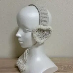 【限定値下げ中】ハート イヤーマフ耳あて プリンセスモールハンドメイド 編み物