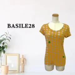 zG1794【L】BASILE28 Tシャツ/カットソー ドット柄 半袖 丸首のサムネイル