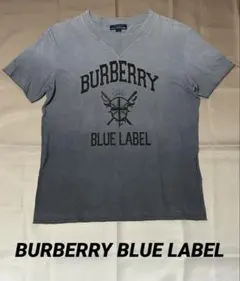 BURBERRY BLUE LABEL Tシャツ M グラデーショングレー