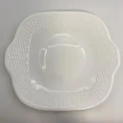WEDGEWOOD ホワイト バスケット柄 持ち手付き 皿 WW5のサムネイル