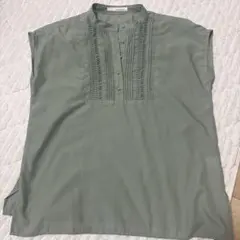 ◯値下◯ELENCARE DUE 半袖 ブラウス グリーンのサムネイル