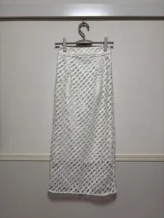 FRAY I.D レースデザインタイトスカート Sサイズ