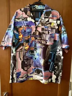DIESEL（ディーゼル）　S-DOOMY SHIRTマルチカラー半袖総柄シャツのサムネイル
