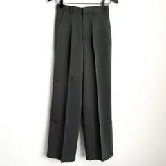 GRL ワイドストレートパンツ スラックス センタープレス グレー S✨美品
