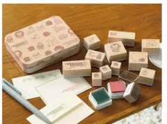 リンネル1月号付録　木製スタンプセット